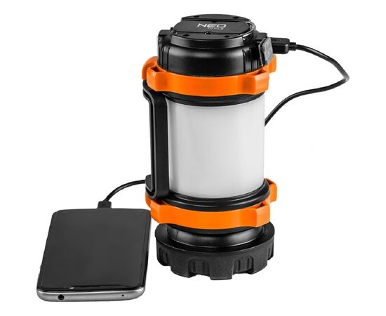 Ліхтар Neo Tools 800 люмен 3в1, power bank, лампа, 10Вт, 1200 мАг (99-031), зображення 4 Ліхтар Neo Tools 800 люмен 3в1, power bank, лампа, 10Вт, 1200 мАг (99-031), зображення 4