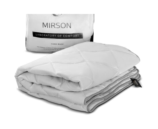 Ковдра MirSon антиалергенна EcoSilk №1301 Bianco Демісезонна 155x215 см (2200001526969), зображення 4 Ковдра MirSon антиалергенна EcoSilk №1301 Bianco Демісезонна 155x215 см (2200001526969), зображення 4