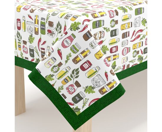 Скатертина Home Line Спеції зелений, 140х220 см (162161)