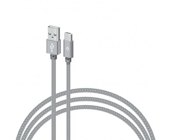 Дата кабель USB 2.0 AM to Type-C 2.0m CBGNYT2 grey Intaleo (1283126489143)