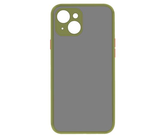 Чехол для моб. телефона MAKE Apple iPhone 13 Frame (Matte PC+TPU) Green (MCMF-AI13GN)