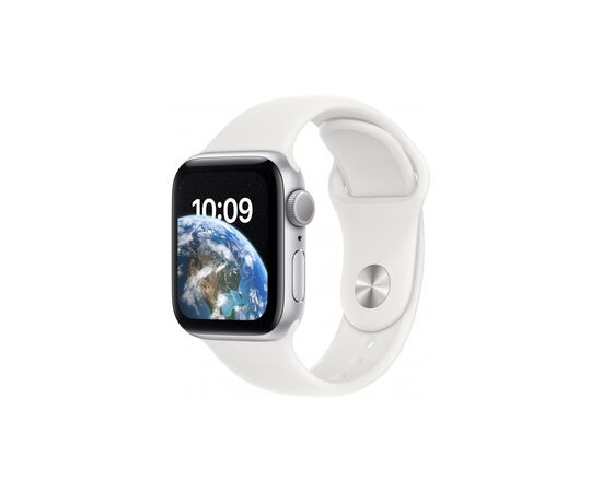 Смарт-годинник Apple Watch SE 2022 GPS 40mm Silver Aluminium Case with White Sport Band - Regular (MNJV3UL/A)