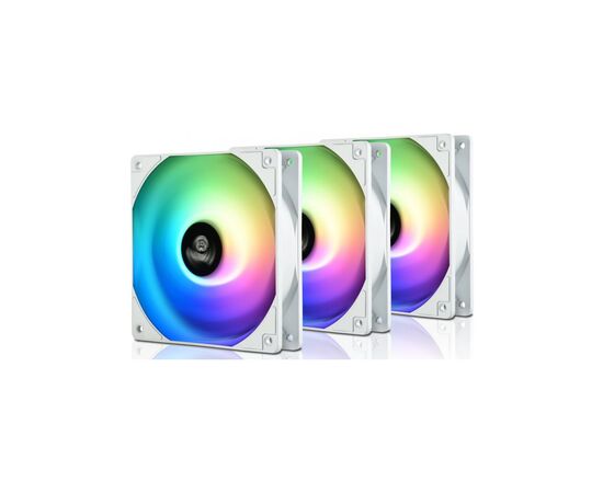 Кулер для корпуса Enermax HF120 ARGB White 3x 120 mm (3 PACK) (UCHF12PARGB-W-BP3), изображение 2 Кулер для корпуса Enermax HF120 ARGB White 3x 120 mm (3 PACK) (UCHF12PARGB-W-BP3), изображение 2