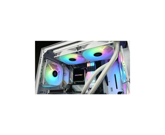 Кулер для корпуса Enermax HF120 ARGB White 3x 120 mm (3 PACK) (UCHF12PARGB-W-BP3), изображение 8 Кулер для корпуса Enermax HF120 ARGB White 3x 120 mm (3 PACK) (UCHF12PARGB-W-BP3), изображение 8