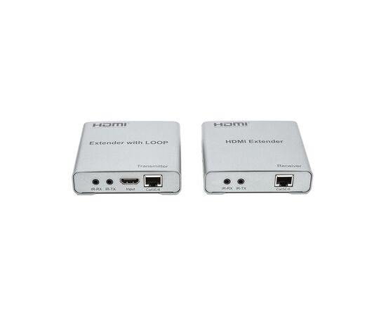 Адаптер HDMI 4K/30hz, up to 100m via CAT5E/6, loop-out (HDES12-LOOP) PowerPlant (CA912964), изображение 2 Адаптер HDMI 4K/30hz, up to 100m via CAT5E/6, loop-out (HDES12-LOOP) PowerPlant (CA912964), изображение 2