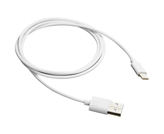 Дата кабель USB 2.0 AM to Type-C 1.0m white Canyon (CNE-USBC1W)
