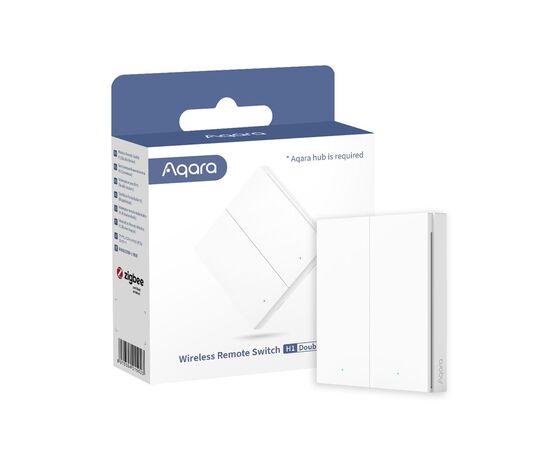 Умный выключатель Aqara H1 (WS-EUK02), изображение 3 Умный выключатель Aqara H1 (WS-EUK02), изображение 3