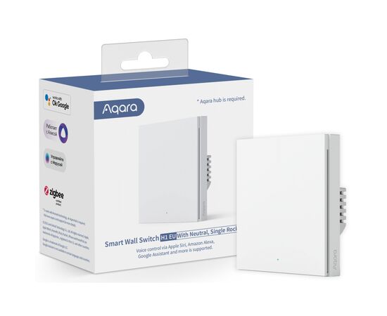 Умный выключатель Aqara H1 (WS-EUK03), изображение 6 Умный выключатель Aqara H1 (WS-EUK03), изображение 6