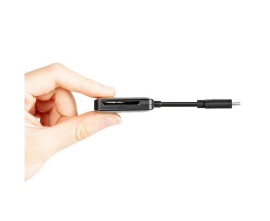 Считыватель флеш-карт Transcend USB 3.2 Gen 1 Type-C SD/microSD Black (TS-RDC3), изображение 3