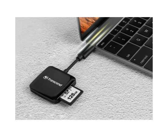 Считыватель флеш-карт Transcend USB 3.2 Gen 1 Type-C SD/microSD Black (TS-RDC3), изображение 5