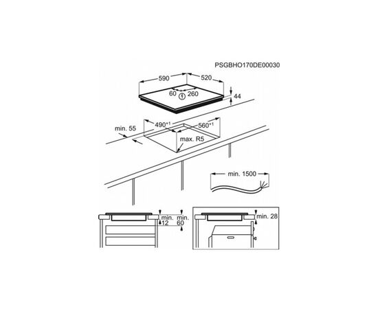 Варочная поверхность Electrolux IPE6455KF, изображение 4 Варочная поверхность Electrolux IPE6455KF, изображение 4