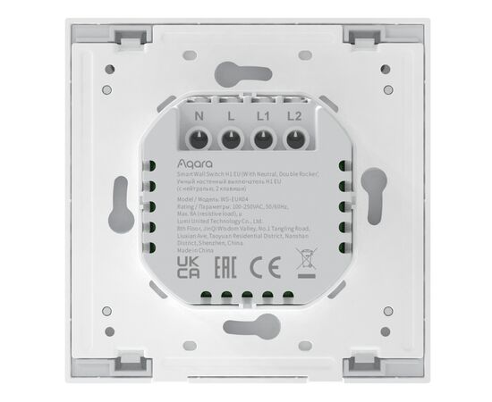 Умный выключатель Aqara H1 (WS-EUK04), изображение 4 Умный выключатель Aqara H1 (WS-EUK04), изображение 4