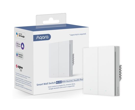 Умный выключатель Aqara H1 (WS-EUK04), изображение 5 Умный выключатель Aqara H1 (WS-EUK04), изображение 5
