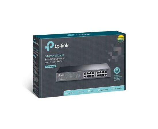 Коммутатор сетевой TP-Link TL-SG1016PE, изображение 4 Коммутатор сетевой TP-Link TL-SG1016PE, изображение 4