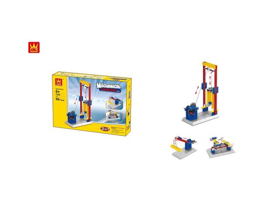 Конструктор Wange STEM Подъемник 3 в 1 (WNG-1304), изображение 2 Конструктор Wange STEM Подъемник 3 в 1 (WNG-1304), изображение 2