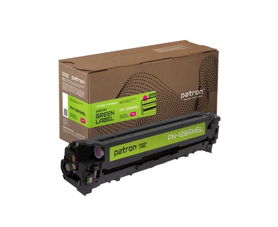 Картридж Patron HP 128 (CE323A) Green Label, magenta (PN-128AMGL)
