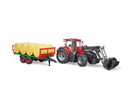Спецтехника Bruder Case IH Optum 300CVX с прицепом для тюков (03198), изображение 3 Спецтехника Bruder Case IH Optum 300CVX с прицепом для тюков (03198), изображение 3