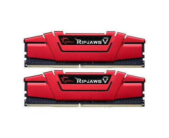 Модуль пам'яті для комп'ютера DDR4 8GB (2x4GB) 2400 MHz RipjawsV Red G.Skill (F4-2400C15D-8GVR)