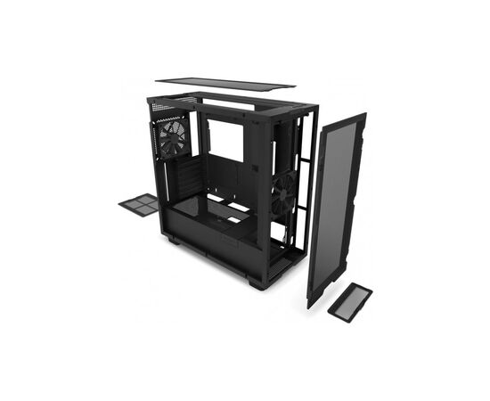 Корпус NZXT H7 v1 2022 Flow Edition All Black (CM-H71FB-01), изображение 6