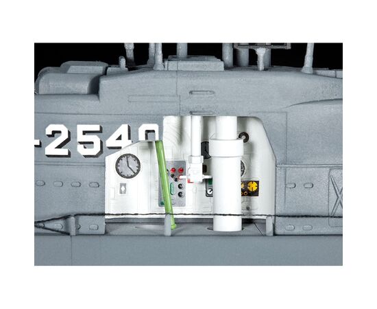 Сборная модель Revell Подлодка Type XXI с интерьером, уровень 4, 1:72 (RVL-05078), изображение 10 Сборная модель Revell Подлодка Type XXI с интерьером, уровень 4, 1:72 (RVL-05078), изображение 10