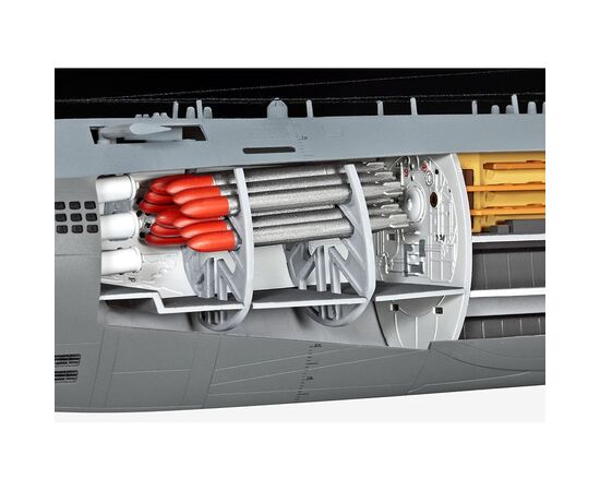 Сборная модель Revell Подлодка Type XXI с интерьером, уровень 4, 1:72 (RVL-05078), изображение 7 Сборная модель Revell Подлодка Type XXI с интерьером, уровень 4, 1:72 (RVL-05078), изображение 7