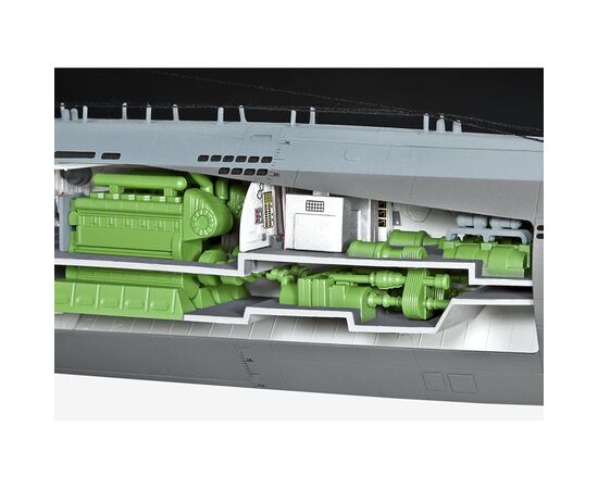 Сборная модель Revell Подлодка Type XXI с интерьером, уровень 4, 1:72 (RVL-05078), изображение 8 Сборная модель Revell Подлодка Type XXI с интерьером, уровень 4, 1:72 (RVL-05078), изображение 8
