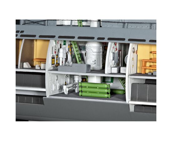 Сборная модель Revell Подлодка Type XXI с интерьером, уровень 4, 1:72 (RVL-05078), изображение 9 Сборная модель Revell Подлодка Type XXI с интерьером, уровень 4, 1:72 (RVL-05078), изображение 9