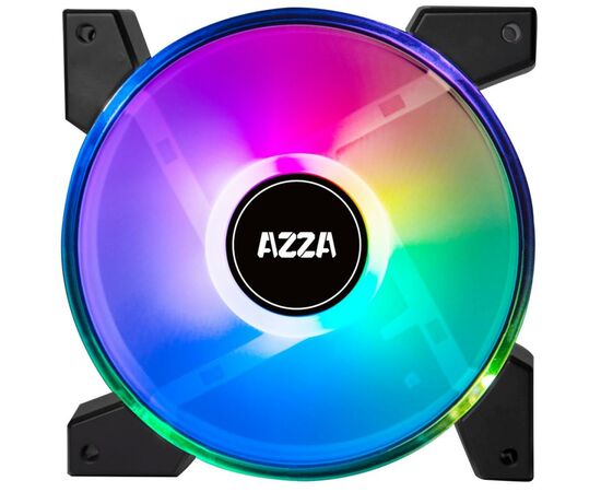 Кулер для корпуса Azza 4 X HURRICANE II (FAAZ-12DRGBB2-241/FNAZ-12DRGB2-241), изображение 2 Кулер для корпуса Azza 4 X HURRICANE II (FAAZ-12DRGBB2-241/FNAZ-12DRGB2-241), изображение 2