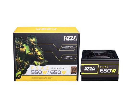 Блок питания Azza 650W (PSAZ-650W), изображение 3 Блок питания Azza 650W (PSAZ-650W), изображение 3