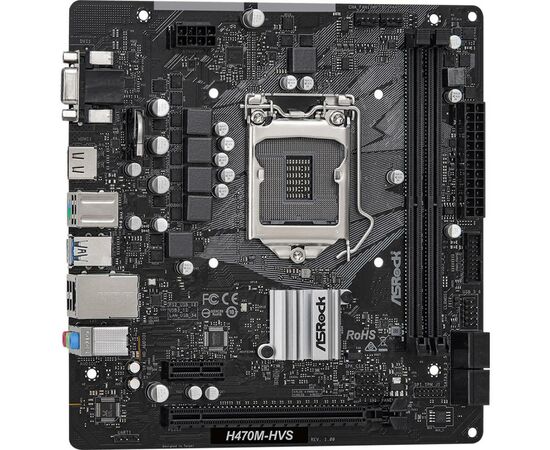 Материнская плата ASRock H470M-HVS, изображение 4 Материнская плата ASRock H470M-HVS, изображение 4