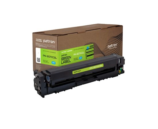 Картридж Patron HP 207X (W2211X) Green Label, cyan (PN-207XCGL)
