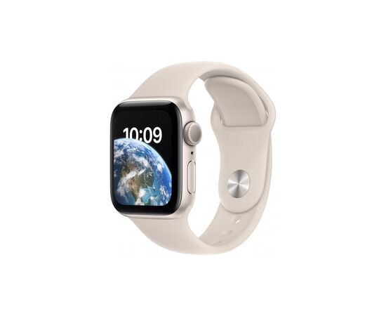 Смарт-годинник Apple Watch SE 2022 GPS 40mm Starlight Aluminium Case with Starlight Sport Band - Regular (MNJP3UL/A)