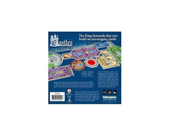 Настольная игра Bezier Games Castles of Mad King Ludwig (Замки безумного короля Людовика), английский (689070014447), изображение 2 Настольная игра Bezier Games Castles of Mad King Ludwig (Замки безумного короля Людовика), английский (689070014447), изображение 2