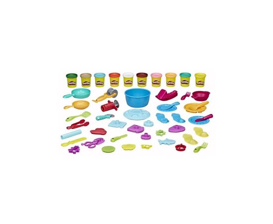 Набор для творчества Hasbro Play-Doh Меганабор повара (C3094), изображение 2 Набор для творчества Hasbro Play-Doh Меганабор повара (C3094), изображение 2