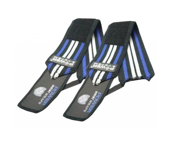 Бинт для спорта Power System Wrist Wraps PS-3500 Blue/Black (PS-3500_Blue-Black), изображение 2 Бинт для спорта Power System Wrist Wraps PS-3500 Blue/Black (PS-3500_Blue-Black), изображение 2