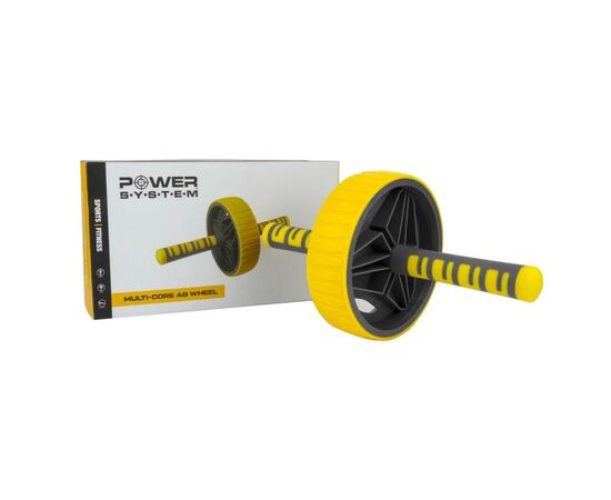 Ролик для пресса Power System PS-4034 Yellow-Grey (PS-4034_Yellow-Grey), изображение 3 Ролик для пресса Power System PS-4034 Yellow-Grey (PS-4034_Yellow-Grey), изображение 3