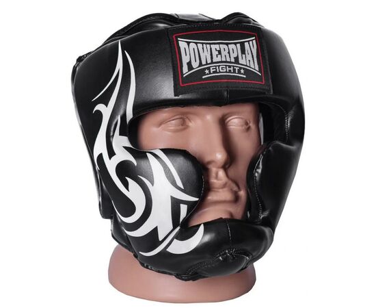 Боксерский шлем PowerPlay 3043 XL Black (PP_3043_XL_Black), изображение 2 Боксерский шлем PowerPlay 3043 XL Black (PP_3043_XL_Black), изображение 2