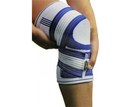 Фиксатор колена Power System Knee Support Pro Blue/White S/M (PS-6008_S/M_White-Blue), изображение 2 Фиксатор колена Power System Knee Support Pro Blue/White S/M (PS-6008_S/M_White-Blue), изображение 2
