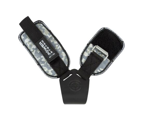 Крюки для тяги на запястья Power System Hooks Camo PS-3370 Black/Grey L (PS_3370_Black/Grey L), изображение 3 Крюки для тяги на запястья Power System Hooks Camo PS-3370 Black/Grey L (PS_3370_Black/Grey L), изображение 3