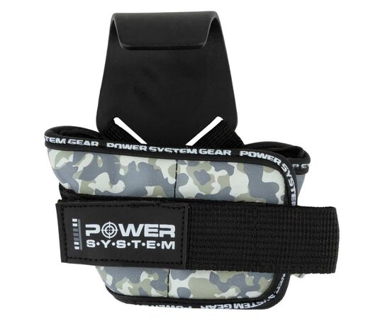 Крюки для тяги на запястья Power System Hooks Camo PS-3370 Black/Grey L (PS_3370_Black/Grey L), изображение 4 Крюки для тяги на запястья Power System Hooks Camo PS-3370 Black/Grey L (PS_3370_Black/Grey L), изображение 4