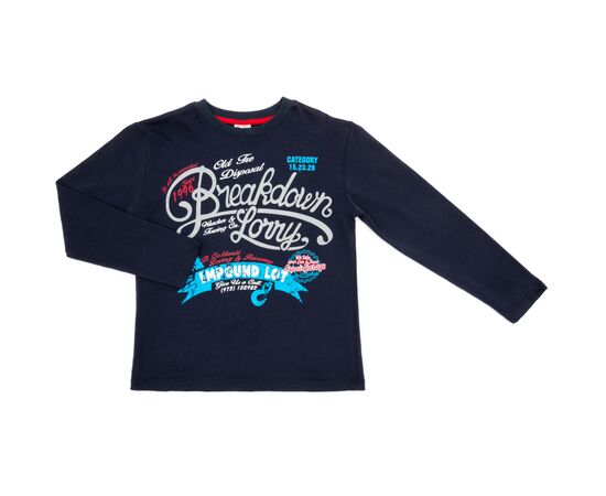 Кофта Breeze з написами (7076-134B-blue)