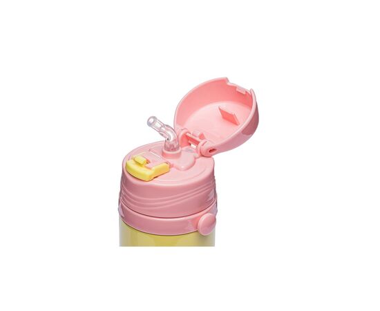 Поильник-непроливайка Stenson термос 350 мл Желтый с розовым (MT-2087 yellow/pink), изображение 2