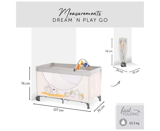 Детский манеж Hauck Dream N Play Go Pooh Cuddles (60131-0), изображение 4 Детский манеж Hauck Dream N Play Go Pooh Cuddles (60131-0), изображение 4