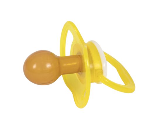 Пустышка Baby Team латексная, классическая 6+ мес. (3222_желтый), изображение 2