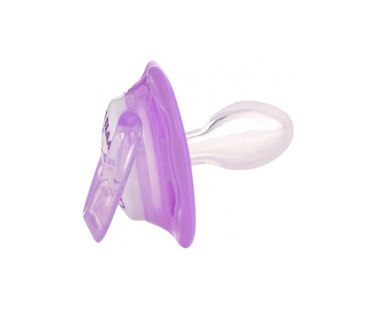 Пустушка Baby Team силіконова, класична, 6+ міс (3014_фіолетовий), зображення 2 Пустушка Baby Team силіконова, класична, 6+ міс (3014_фіолетовий), зображення 2