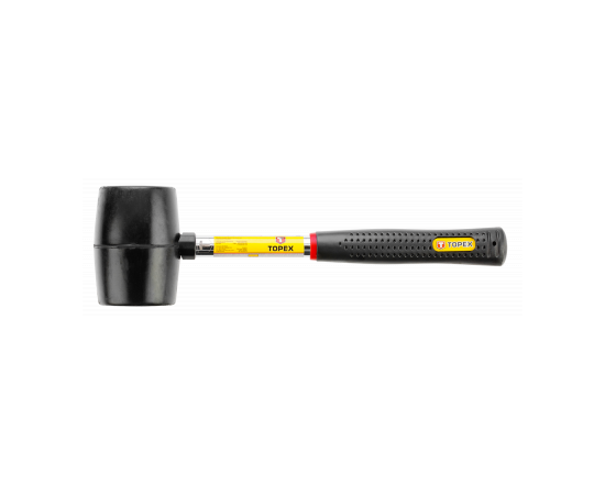 Киянка Topex резиновая 450 г, металева рукоятка (02A305)
