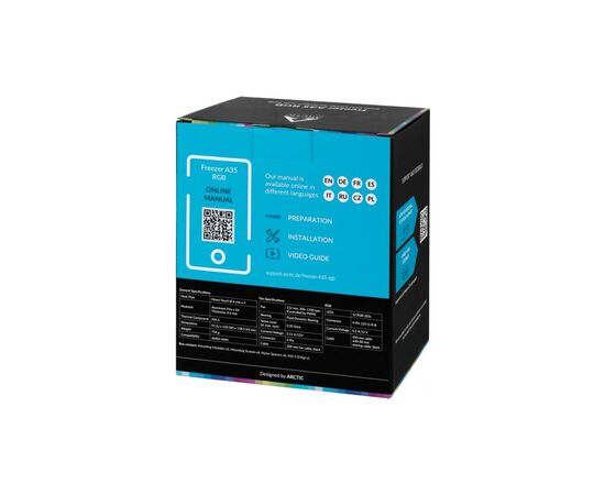Кулер для процессора Arctic Freezer A35 RGB (ACFRE00114A), изображение 9 Кулер для процессора Arctic Freezer A35 RGB (ACFRE00114A), изображение 9