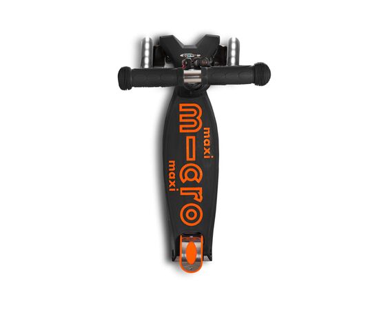 Самокат Micro Maxi Deluxe black/orange LED (MMD143), изображение 3 Самокат Micro Maxi Deluxe black/orange LED (MMD143), изображение 3