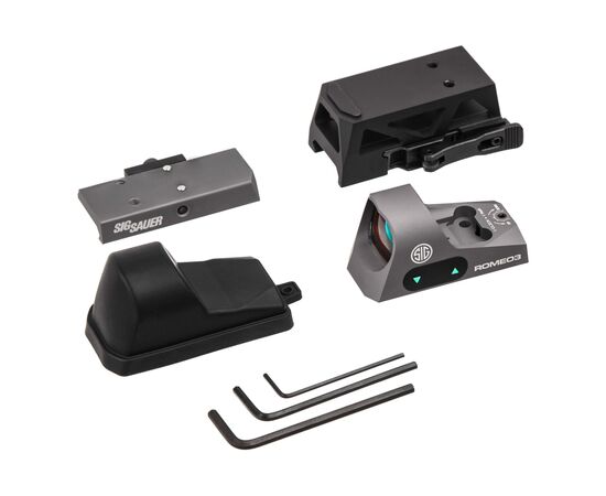 Прицел Sig Sauer Romeo3 Reflex Sight 1x25mm 3MOA Red Dot M1913 Riser (SOR31002), изображение 5 Прицел Sig Sauer Romeo3 Reflex Sight 1x25mm 3MOA Red Dot M1913 Riser (SOR31002), изображение 5