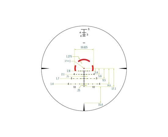 Прицел Vortex Strike Eagle 1-8x24 сетка AR-BDC3 c подсветкой (SE-1824-2), изображение 6 Прицел Vortex Strike Eagle 1-8x24 сетка AR-BDC3 c подсветкой (SE-1824-2), изображение 6